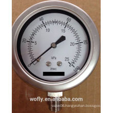 stainless steel differential pressure gauge manometer